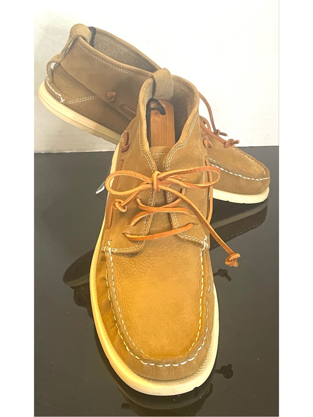 UGG Beach Moc Chukka Full Grain Washable Leather Carmel Color Size 11.5 - Picture 10 of 10